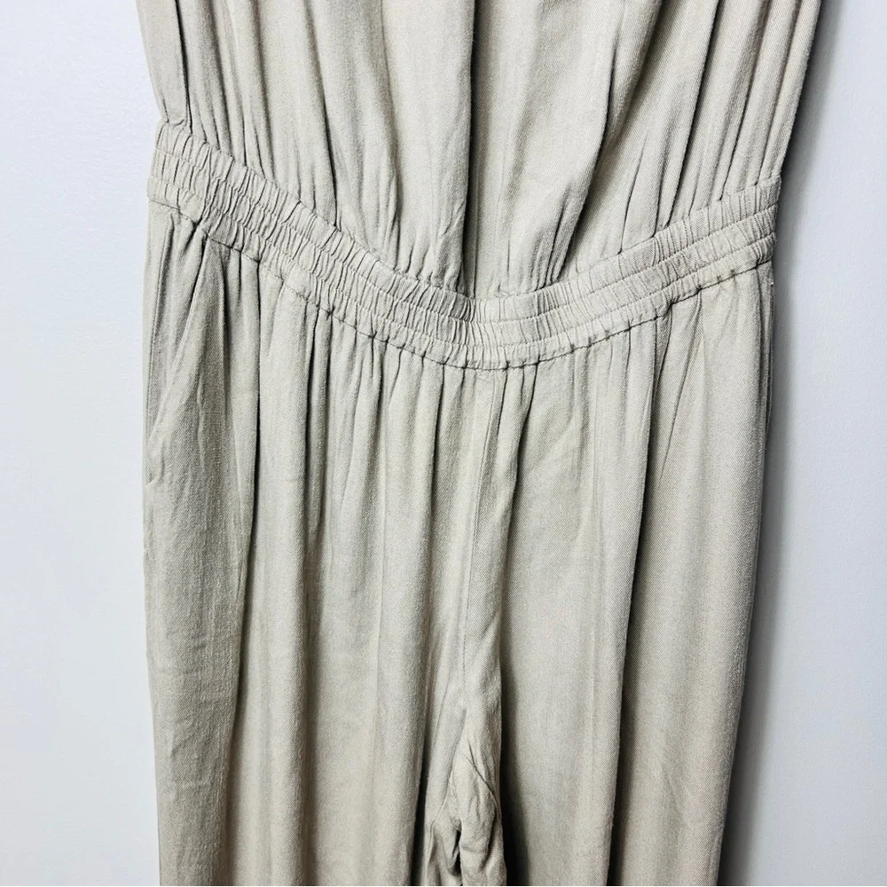 Sunday Best By Aritzia Tabata Tan Strapless Jumpsuit  women Size S - Picture 6 of 14